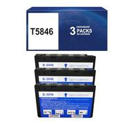 OGOUGUAN CAIDI Cartouche d'encre Compatible Datasonic T5846 Compatible avec l'imprimante à Jet d'encre EPS Picture Mate PM200 PM240 PM260 PM280 PM290 PM225 PM300 (T5846 x 3pcs)