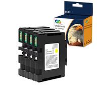 OGOUGUAN CAIDI Compatible Cartouches d'encre pour Sawgrass Virtuoso SG400 SG800 Ricoh Aifcio SG3100 SG3110 SG7100 Imprimante Encre de Sublimation par Transfert de Chaleur (Noir/Cyan/Magenta/Jaune)