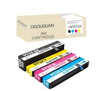 OGOUGUAN Cartouche d’Encre Compatible pour HP 973X 973 pour HP PageWide Pro 477dw 577dw 452dw 477dn 452dn 577z 552dw P55250dw (4-Pack)