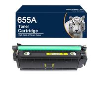 OGOUGUAN Cartouche de Toner Compatible 655A Remplacement pour HP Color LaserJet Enterprise M652, M653, LaserJet Enterprise Flow MFP M681, MFP M682 (1, Jaune, CF452A)