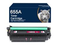 OGOUGUAN Cartouche de Toner Compatible 655A Remplacement pour HP Color LaserJet Enterprise M652, M653, LaserJet Enterprise Flow MFP M681, MFP M682 (1, Magenta, CF453A)