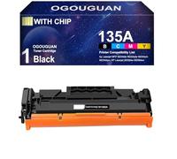 OGOUGUAN Cartouche de Toner Compatible W1350A 135A W1350X 135X Negro avec Puce pour Laserjet MFP M234dw M234sdw M234sdn M234dwn M209dw M209dwn M234 M209 (135A,1100 Pages)