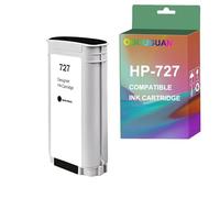 OGOUGUAN Cartouches d'encre Compatibles HP 727 pour DesignJet T920 T1500 T2500 T930 T1530 T2530 1-Pack X 130ml (Noir Mat)