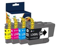 OGOUGUAN Cartouches d'encre LC426 XL pour Brother LC426XL LC426 pour Brother MFC-J4335DW MFC-J4340DW MFC-J4535DW MFC-J4540DW (1 Noir, 1 Cyan, 1 Magenta, 1 Jaune)