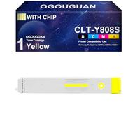OGOUGUAN Compatible Cartouche De Toner CLT-K808S CLT-C808S CLT-M808S CLT-Y808S Remplacement Utilisation pour Sam-Sung X4250LX X4300LX (1 Jaune)