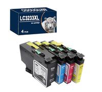 OGOUGUAN Compatible Cartouche d'encre LC-3233 LC3233 XL LC3233XL LC3233BK LC-3233BK LC-3233C LC-3233M LC-3233Y Remplacement pour Brother DPC-J1100DW
