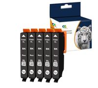 OGOUGUAN Compatible Cartouches d'encre Remplacement pour Epson 33 33XL pour Expression Premium XP-530 XP-540 XP-630 XP-635 XP-640 XP-645 XP-830 XP-900 XP-7100 (5-Photo Noir)