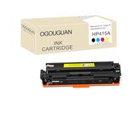 OGOUGUAN Compatible pour HP 415A 415X Toner Color Laserjet Pro MFP M479fdw Toner M479fnw M479fdn M479dw M454dn M454dw M479 W2030A W2030X W2031A W2032A W2033A sans Puce (1 Jaune)