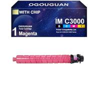 OGOUGUAN IM C3000 C3500 Cartouche de Toner pour Ricoh IMC3000 IMC3500 842251 842252 842253 842254 pour Savin Lanier IMC3000 IMC3500 Imprimante (1 Magenta)