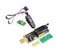 OGOUGUAN SOIC8 SOP8 Flash Chip IC Clips de Test Adaptateur de Prise Programmeur BIOS + CH341A 24 Module de Programmation USB BIOS Flash EEPROM série 25 25 (Clip and 1 Board + CH341A)