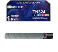 OGOUGUAN TN324 Compatible Cartouche de Toner Remplacement pour Konica Minolta BizHub C258 C308 C368 (1 Noir)