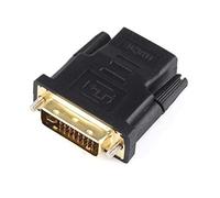 Ogquaton Adaptateur convertisseur DVI 24+5 mâle vers HDMI femelle doré haute vitesse créatif et utile