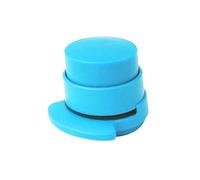 Ogquaton Agrafeuse plastique écologique sans agrafage Reliure papier Bleu Portable et utile