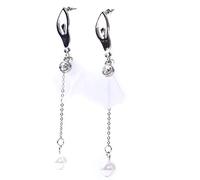 Ogquaton Boucles d'oreilles pendantes en forme de ballerine avec perles - Pratiques et pratiques