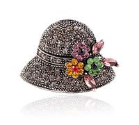 Ogquaton Broche en strass pour femme