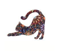 Ogquaton Broche épingle de cravate de chat unisexe gracieux de première qualité avec badges en émail AccessoryStyle 2