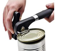 Ogquaton Couvercle Lifter Professional Ouvre-boîtes en Acier Inoxydable Ouvreur Manuel pour Une variété de boîtes de Conserve Ouvertes, Noir