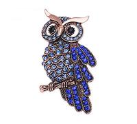 Ogquaton Cristaux Hibou Broches Corsage Animal pour Femme Foulard Bijoux, 3 Créatif et Utile