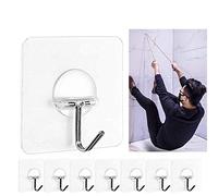 Ogquaton Crochets muraux crochet de suspension de qualité supérieure 8x forte ventouse transparente pour salle de bains de cuisine