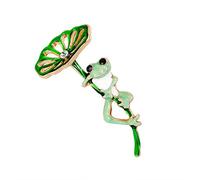 Ogquaton Émail Épinglette Grenouille Broche Épingle Fête Valentine Broche Collier Bijoux Cadeau Nouveau Publié