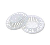 Ogquaton Filtre d'évier de Cuisine en Plastique, Set de Tamis de lavabo de Bain, 7 cm (Paquet de 2), Blanc