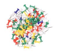 Ogquaton Fournitures de bureau en plastique de goupille de colle de tête de punaise de punaise d'aiguille en métal 100 pièces colorées