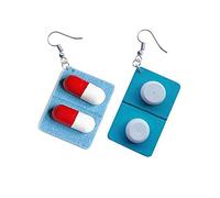 Ogquaton girl 's Girls 1 paire Boucles d'oreilles pendantes en forme de capsule en forme de capsule, drôles et durables, utiles et durables