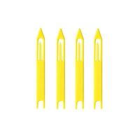 Ogquaton Navette en Bambou pour Filet de pêche Aiguille navettes de réparation Aiguille à friser Filets de pêche en Plastique Filet de Navette Blanc 5 Pcs