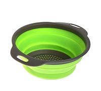 Ogquaton Passoire Pliable - Passoire pour Aliments en Silicone sans BPA avec poignées en Plastique