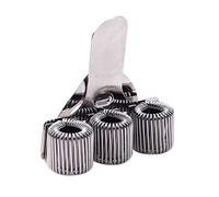 Ogquaton Porte-stylo en métal à triple trou avec clip de poche pour bloc-notes et presse-papiers avec ressort convient presque à toutes les tailles de stylo