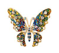 Ogquaton Premium qualité coloré Papillon Strass Broche Broche Femmes 's Robe de Chandail décoré Accessoire
