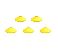 Ogquaton Saucer Football Marqueurs Spatiaux Disque De Football Cone Logo Cônes Cross Training Sport Marqueur De l'espace Repère Équipement De Formation De Football 5 Pièces Jaune