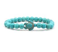 Ogquaton Tortue Perles Bracelets pour Femmes Hommes Classique Pierre Naturelle Élastique Amitié Bracelet Plage Bijoux style1 Rentable et Bonne Qualité