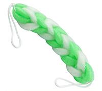 Ogquaton Tresses extensibles Maille Éponge Bain Barre de Douche Puff Sponge Peau Exfoliant Nettoyant Gommage Dos Gommage Vert Et Blanc 1 Pcs Rentable et de Bonne Qualité