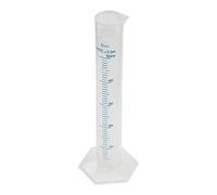 Ogquaton Tube de mesure en plastique Liquide Gradué tube à essai de mesure Cylindre Tasse à mesurer pour utilisation en laboratoire 1 PCS 50 ml Transparent