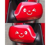 Ogquaton Voiture drôle autocollants réfléchissants aile de porte miroir drôle autocollants blanc autocollant pratique et pratique