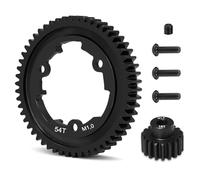 OGRC 54T 1 Mod Engrenage droit en acier trempé avec pignon moteur 18T pour Traxxas 1/5 X-Maxx 1/7 XO-1 1/10 Maxx/E-Revo 2.0 VXL Pièce de rechange #6449