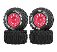 OGRC MX2.15 RC Roues et pneus pour Traxxas E-Revo HSP 1/18 LOSI Mini LMT RC voiture 1/16 (rouge)