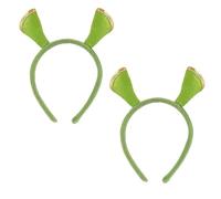 Ogre Ears Serre-tête Vert - Lot de 2 Oreilles Cosplay Accessoire de Costume pour Tenue Ogre, Halloween, Déguisements & Party Tenues - Unisexe Taille Unique