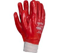 Ogrifox Ox.16.375 Lot de 120 paires de gants de protection en PVC Rouge