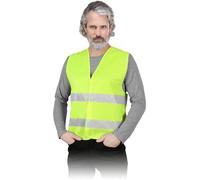 Ogrifox OX-LUMI Gilet haute visibilité Jaune | Taille 32 | Gilet de sécurité | Gilet de protection | Gilet haute visibilité | Gilet haute visibilité | Gilet de vélo