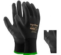 Ogrifox OX-Poliur_BB7 Lot de 12 paires de gants de protection Noir 7 tailles