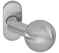 OGRO 90050057183 Bouton de porte RENOVI 3548 VOFS, rosace 30 x 68 x 10, bouton coudé, acier inoxydable mat,