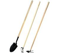 OGROD Lot d'outils de jardinage Pelle bêche + râteau + serfouette panne et langue