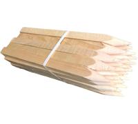 Ogrodzenia Wiklinowe 25 Pièces Poteaux Carrés Bois de Hêtre Pour Plantes Longueur 140 cm Tuteur Tomate Piquet Cloture Avec Pointe Jardin Piquets de Bornage 25 x 25 mm