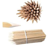 Ogrodzenia Wiklinowe 25 Pièces Poteaux Carrés Bois de Hêtre Pour Plantes Longueur 80 cm Tuteur Tomate Piquet Cloture Avec Pointe Jardin Piquets de Bornage 25 x 25 mm