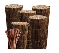 Ogrodzenia Wiklinowe Canisse en Osier Brise-Vue 80 x 300 cm - Clôture Jardin Extérieur & Balcon - Palissade Naturelle Occultante - Brise Vue en Osier Terrasse Protection Contre Vent & Soleil