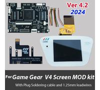 OGS tout-en-un écran V-4.2 écran LCD pour SEGA Game Gear 227 luminosité réglable support sortie VGA Mod kits B