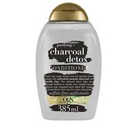OGX Après-Shampoing au Charbon de Bois pour Cheveux Gras, Detox + Charcoal, 385 ml