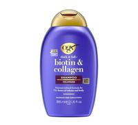 OGX Biotine & Collagène Shampooing 385 ml pour cheveux fins et fins, avec vitamine B7 biotine et collagène, sans sulfates